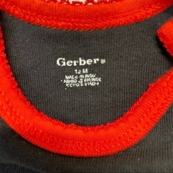 Ladybug Onesie short sleeve black bodysuit Size 12 Months - Picture 4 of 8